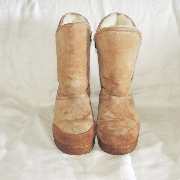 sherpa lined snow boots